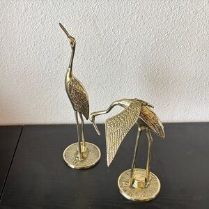 Gold Crane Figurines